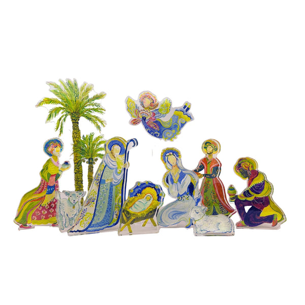 10-Piece Acrylic Nativity Set