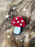 Mushroom Hair Clip
