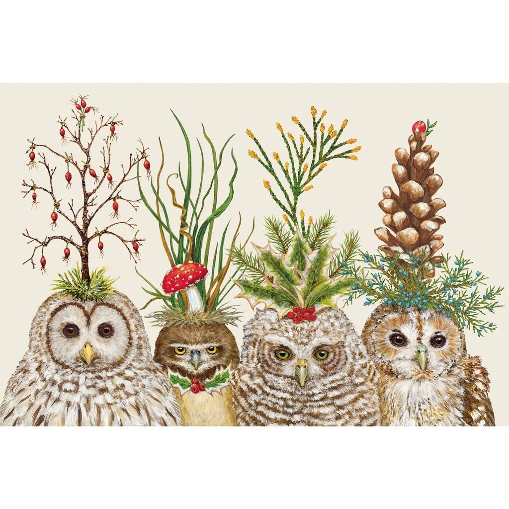 Festive Little Owls Placemats