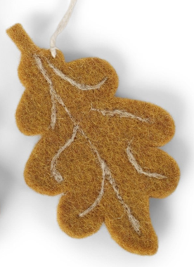 Felt Oak Leaf Ornament