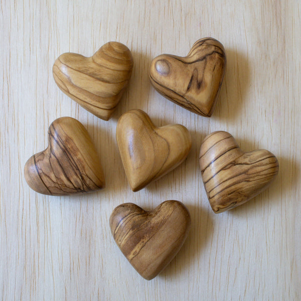 Olive Wood Heart