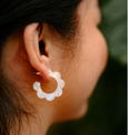 Acrylic Flora Mini Hoops