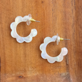 Acrylic Flora Mini Hoops