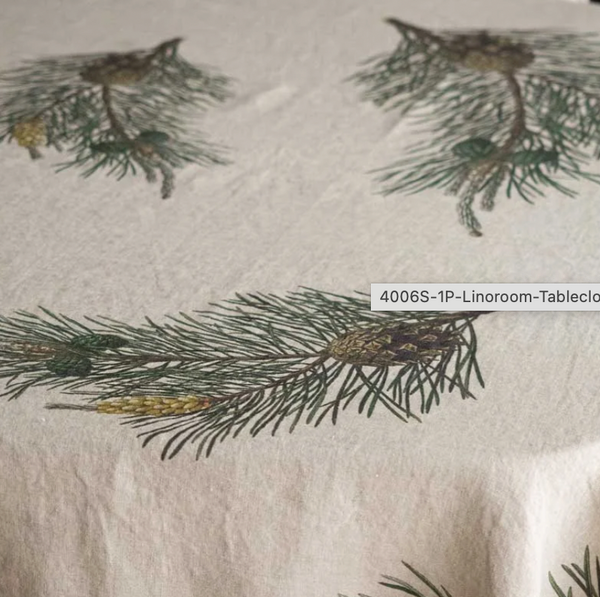 Pine Linen Tablecloth