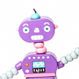 Retro Robot Push Puppet