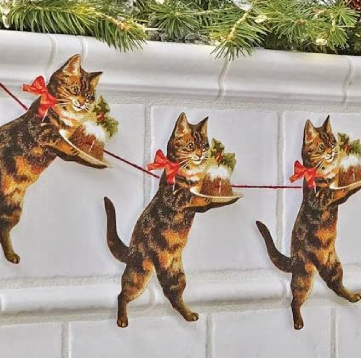 Christmas Cat Garland
