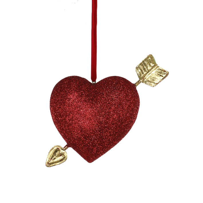 Heart with Arrow Ornament