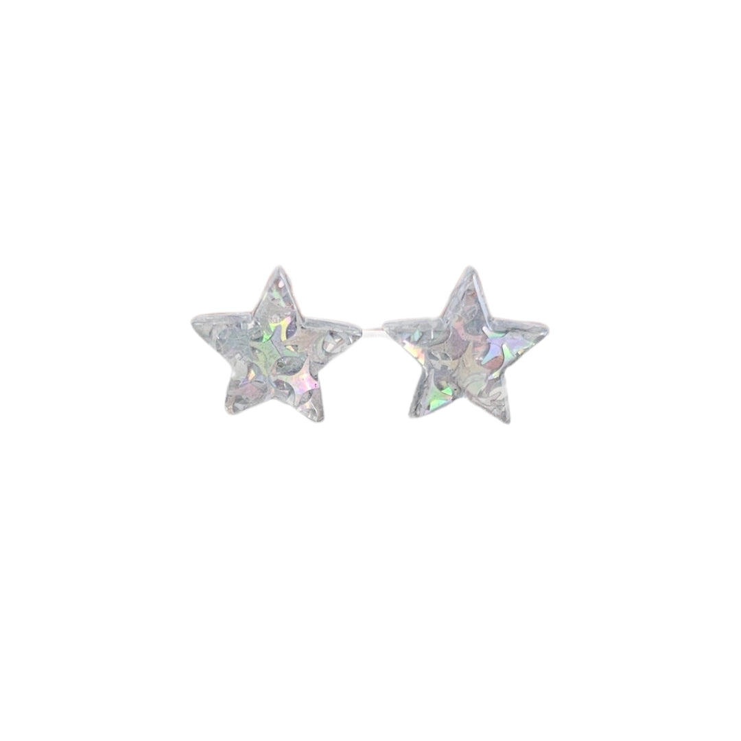 Glitter Star Studs