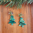 Star Christmas Tree Earrings