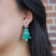 Star Christmas Tree Earrings