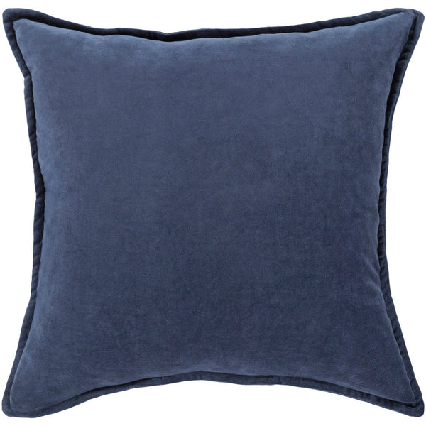 Navy Cotton Velvet Pillow