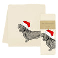 Santa Dog Tea Towel