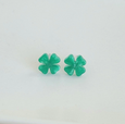 Acrylic Shamrock Studs