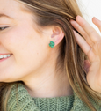 Acrylic Shamrock Studs