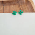 Acrylic Shamrock Studs