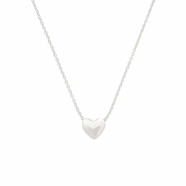 Small Puffy Heart Necklace