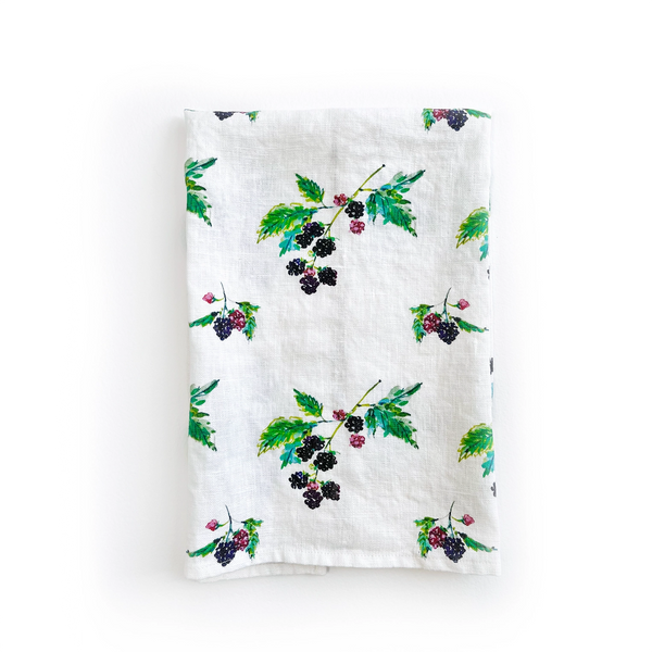 Blackberries Tea Towel