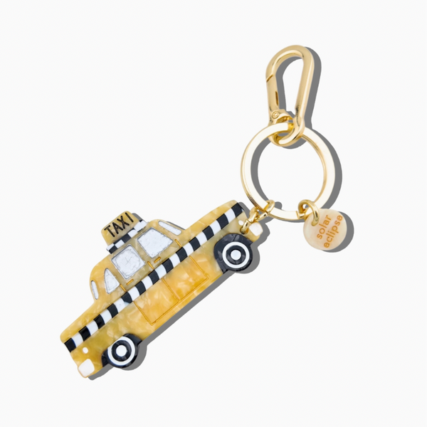Taxicab Bag Charm & Keychain