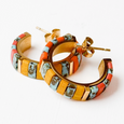 Tila Bead Hoop Earrings
