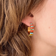 Tila Bead Hoop Earrings