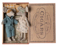 Mom & Dad Mice in Cigar Box