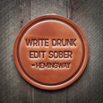Pressed Leather Coaster