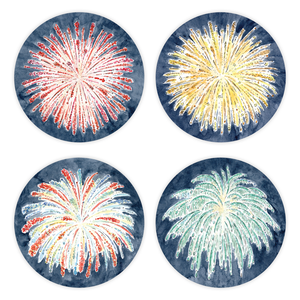 Fireworks! Coasters
