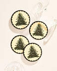 Classic Christmas Tree Coaster Set