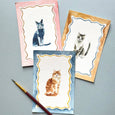 Mini Watercolor Painting Kit: Cats