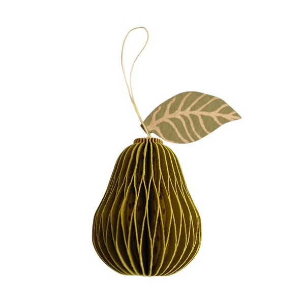 Pear Honeycomb Ornament
