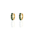 Malachite Huggie Earrings