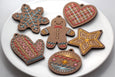 DIY Stitched Gingerbread Ornament Kit