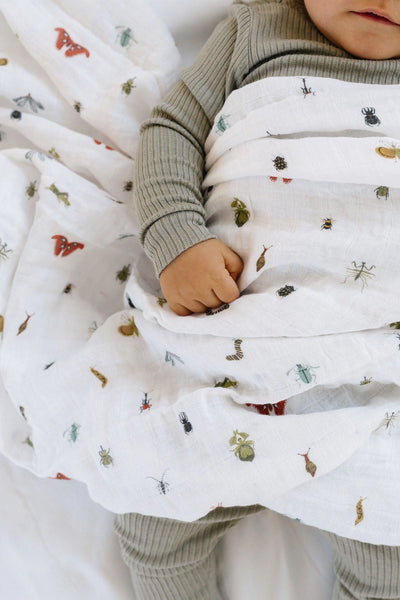 Cutie Crawlies Swaddle Blanket