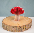 Book Page Mushroom Ornament