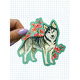 Floral Dog Sticker