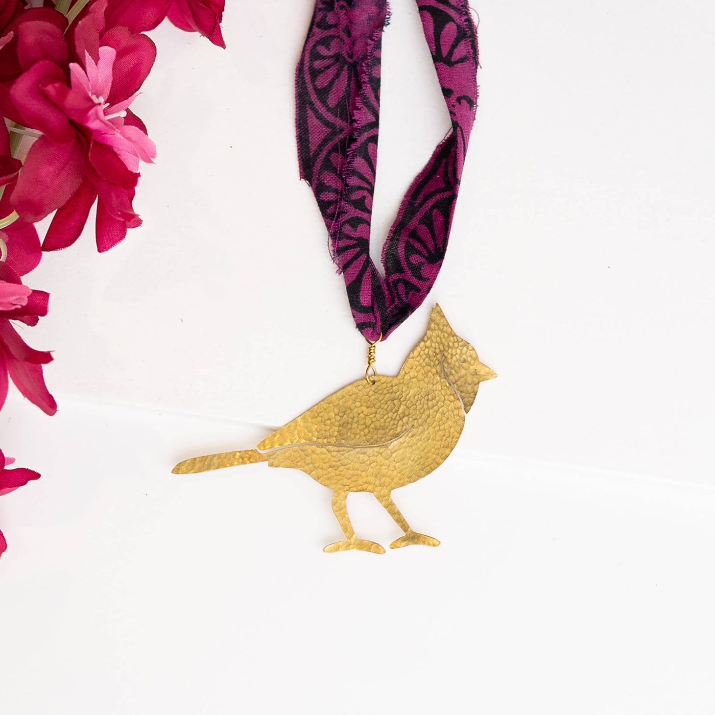 Brass Cardinal Ornament