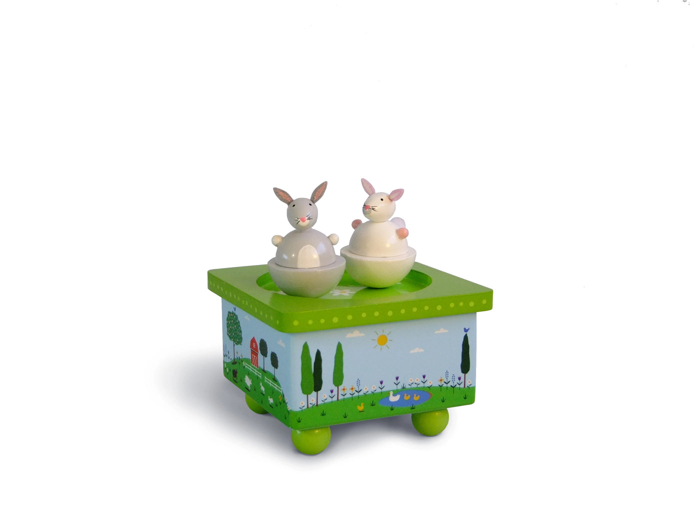 Dancing Bunnies Music Box