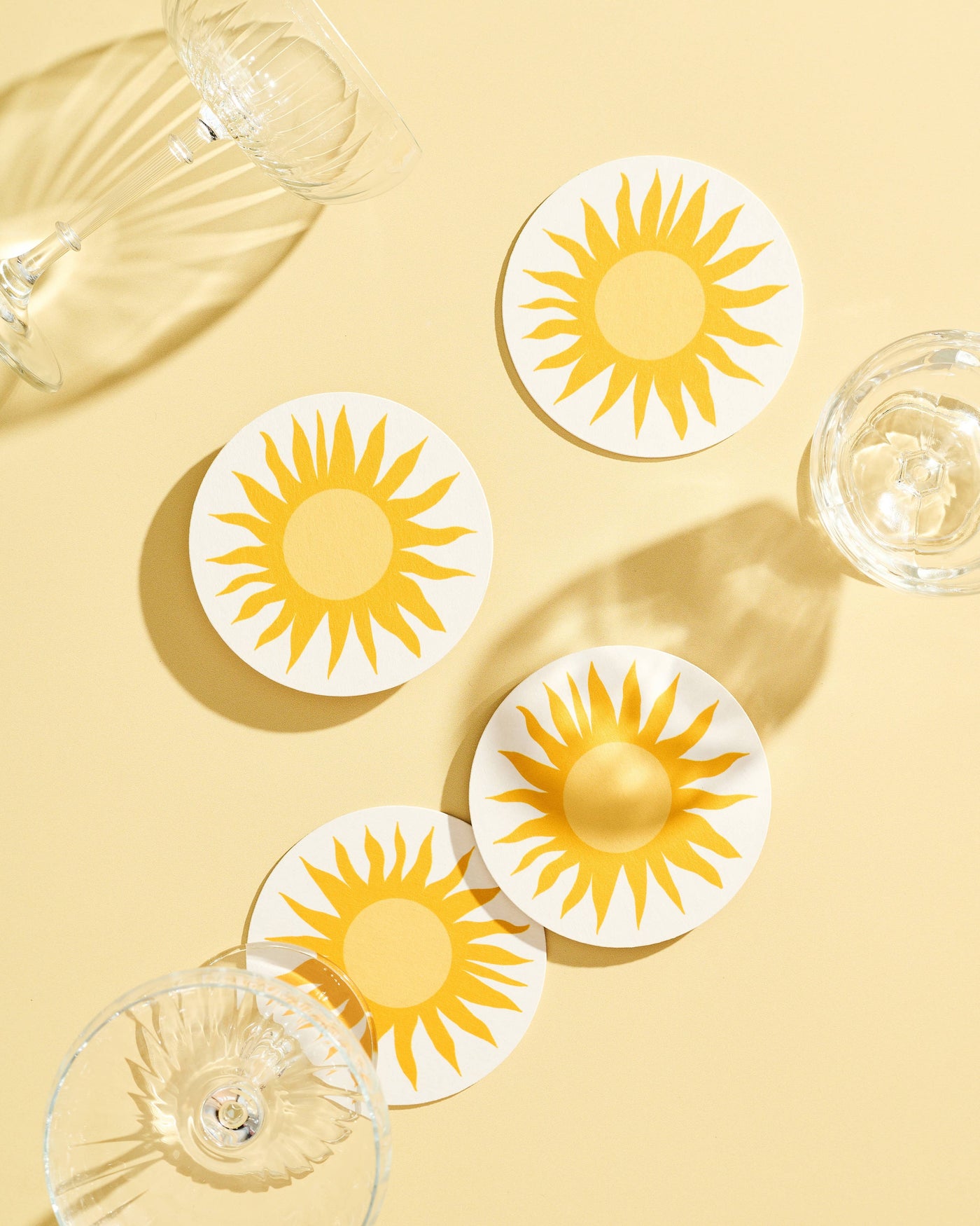 Golden Sun Coasters Set