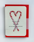 Candy Cane Heart Card