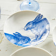 Blue Bunnies Small Plates Set