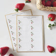 Strawberry Label Sticker Sheets