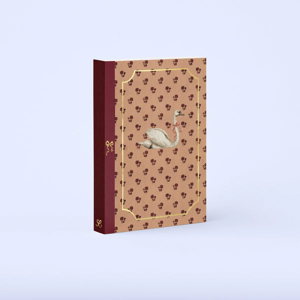 Swan with Bow Lay Flat Journal
