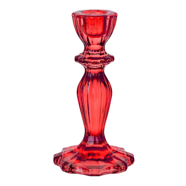 Colored Glass Candleholder