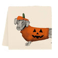 Halloween Dachshund Tea Towel