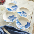 Blue Bunnies Small Plates Set