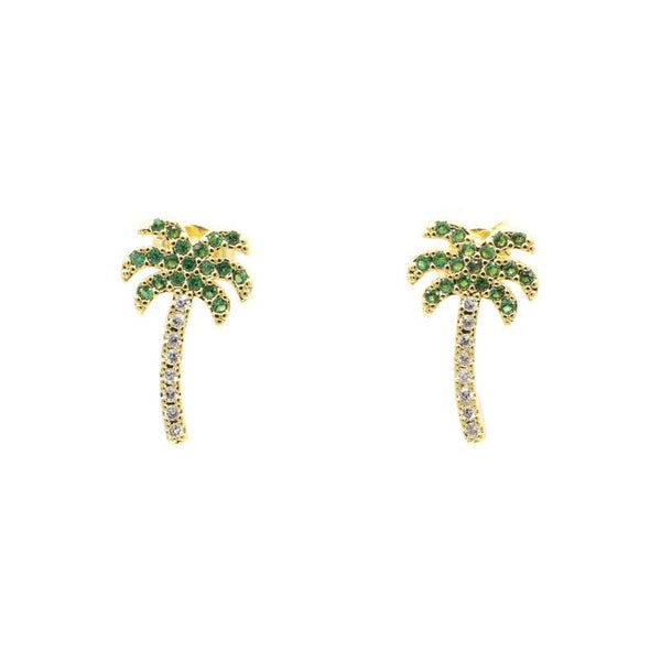 Palm Tree Stud Earrings