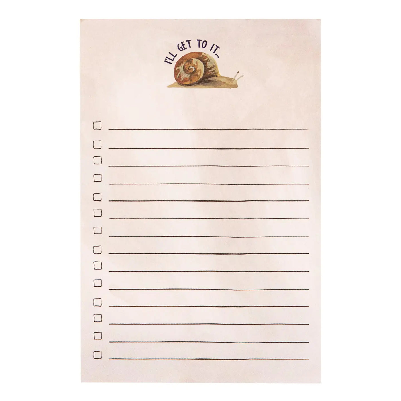 I'll Get To It Snail Notepad