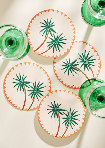 Palm Trees Coaster Set