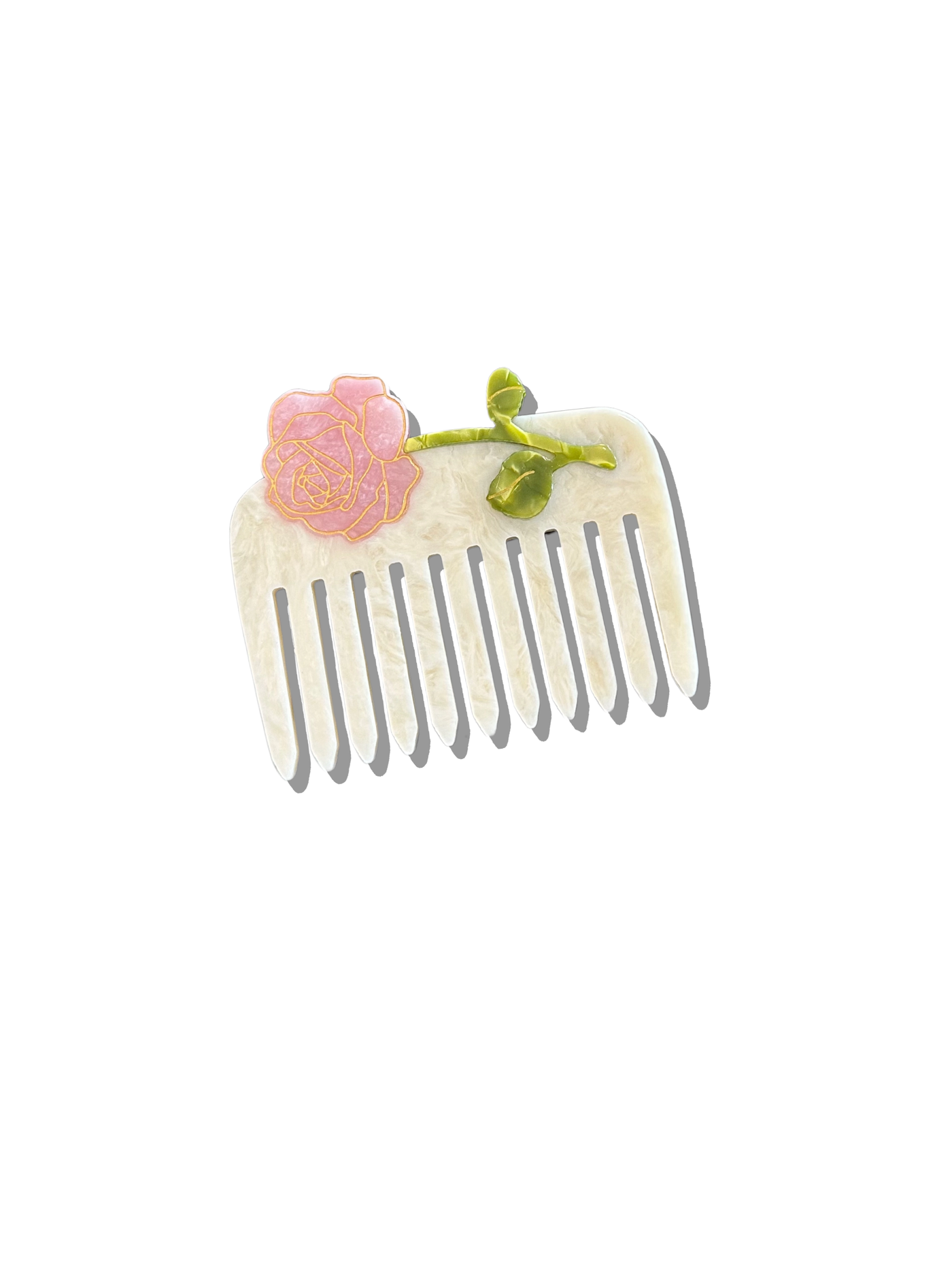 Spring Rose Pocket Comb