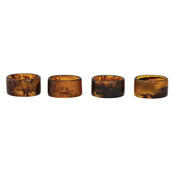 Tortoise Resin Napkin Ring